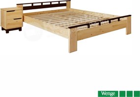 Lexa fix fenyő ágyváz 160x200 Wenge