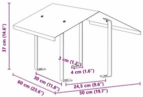 Kémény Felszerelés Ezüst 50 x 60 x 37 cm Rozsdamentes acél