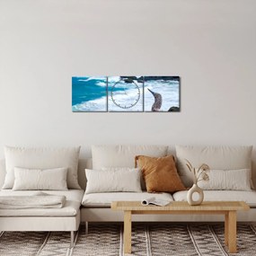 Kép - Kéklábú szula (órával) (90x30 cm)
