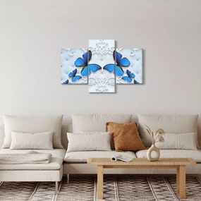 Kép - kék pillangók (90x60 cm)