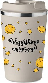 Prémium Termo Bögre bézs ajándék Születésnapra Boldog születésnapot