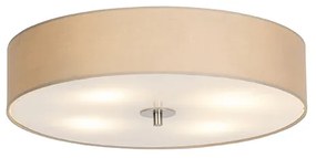 Rusztikus mennyezeti lámpa bézs 50 cm - Drum