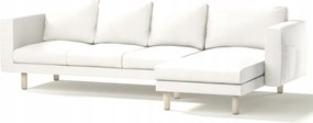 Dekoria Norsborg 4 személyes kanapé huzat Ikea székkel fehér