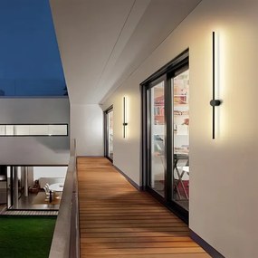 Brilagi - LED kültéri fali lámpatest AURA LED/20W/230V 4000K IP54 fekete