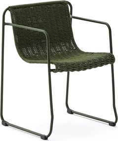 Zöld fém kerti szék Maurina – Kave Home