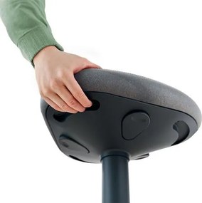 Állószék, billenő, ergonomikus, LEITZ Ergo Active, sötétszürke (E65450089)