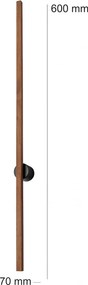 Brilagi - LED fali lámpatest WOODY LINE LED/7W/230V 4000K 60 cm tölgy cseresznye