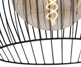 Design kerek lámpa fekete 40 cm - Dos