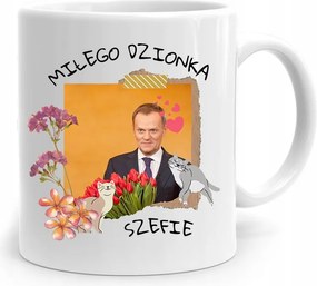 Donald Tusk Bögre Kellemes Nap Platform, fényképes nyomtatással