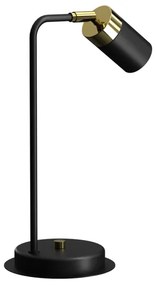 Asztali lámpa JOKER 1xGU10/25W/230V fekete/arany