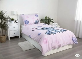 Disney Lilo és Stitch, A csillagkutya Pink ágyneműhuzat 140×200cm, 70×90 cm