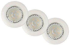 Lucide 11001/15/31 - KÉSZLET 3x LED fügessztett mennyezeti lámpa FOCUS 1xGU10/5W/230V fehér