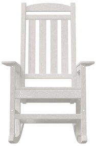 2 db-os Kertihintaszék Fehér 70x92x107.5 cm HDPE