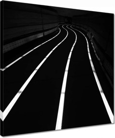 Vászonkép 40x40 Csíkos út Éjszaka