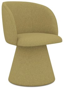 Mustársárga kárpitozott étkezőfotel Maia – Makamii