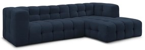 Sötétkék sarokkanapé (jobb oldali) Cloud – Bobochic Paris