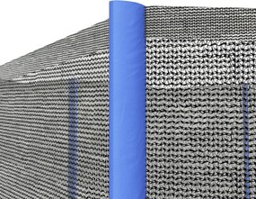 SPORTNOW Csereháló Ø 426 cm Trampolinokhoz 8 egyenes rúddal - Biztonsági Háló Trampolinokhoz, Kerek Háló Cipzáras Bejárattal | Aosom