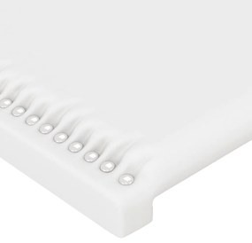 fehér műbőr LED-es fejtámla 103x16x118/128 cm