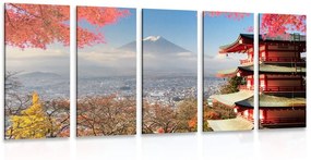5-részes kép ősz Japánban
