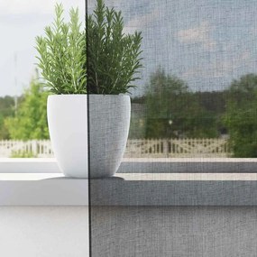 vidaXL 2 db fekete fátyolfüggönyök fülecske tetejével 140x260 cm