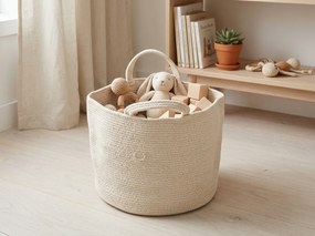 Tárolókosár fogantyúkkal COTTON HAVEN 35x35 cm - több színben Termék színe: Růžovohnědá