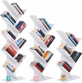 Könyvespolc, fehér, BAKI NEW TYP 3