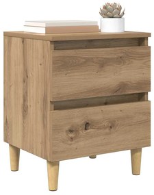 vidaXL Ágy szekrények 2 pcs Artisan tölgy 40 x 35 x 50 cm Faanyag