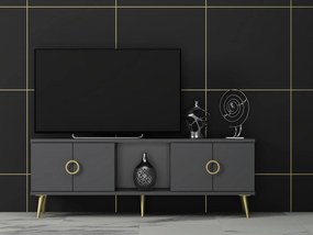 TV asztal/szekrény Tesobu (antracit) . Akció -21%. 1095206