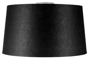 Modern mennyezeti lámpa fehér fekete árnyékolóval 45 cm - Combi