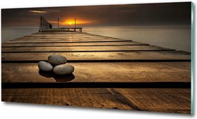 Fotó kép edzett üveg Erdő a napsütésben 100x70