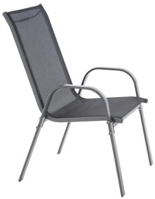 GARTHEN Kerti rakásolható szék szett 4 db  55 x 72 x 97 cm