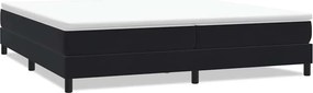 vidaXL fekete bársony rugós ágy matrac nélkül 200x220 cm