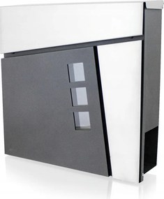Grafit-acél design postaláda