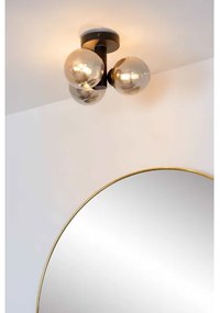 Lucide 74116/03/30 - Fürdőszobai mennyezeti lámpa TRUDY 3xG9/40W/230V IP44 fekete