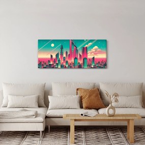 Kép – Nagyváros pop-art stílusban (120x50 cm)