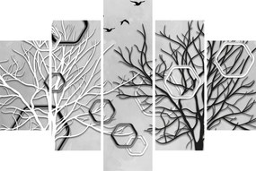Absztrakt kép a fák (150x105 cm)