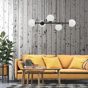 Kábeles csillár MADDIE 5xE14/5W/230V fekete