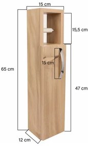 STAR 65x15 cm barna toalettpapír tartós szekrényvel