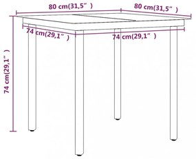 3 részes szürke és fekete kerti étkezőgarnitúra párnákkal