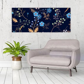 Kép - Őszi virágok (120x50 cm)