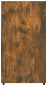 füstös tölgy színű szerelt fa fürdőszobaszekrény 60x33x60 cm