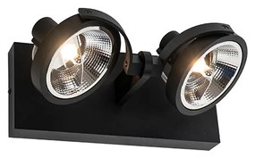 Modern fekete reflektor 2 lámpás - Master 111