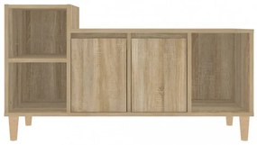 sonoma tölgyszínű szerelt fa TV-szekrény 100x35x55 cm