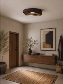 BRILAGI - LED mennyezeti lámpatest VELVET TWIST LED/24W/230V 4000K Ø 55 cm barna/arany