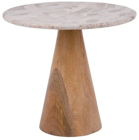 Kerek tárolóasztal márvány dekoros asztallappal ø 50 cm Force – Leitmotiv