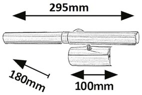 Rabalux 3643 - LED Képmegvilágító PICTURE LIGHT 2xG9/2W/230V