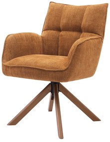 Narancssárga kárpitozott étkezőfotel szett 2 db-os Marilla – Unique Furniture