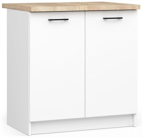 Alsó konyhaszekrény Ozara S80 2D (fehér). 1069130