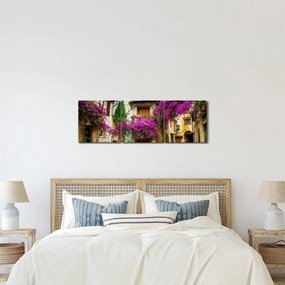 Kép - Mediterrán lusta sikátor (órával) (90x30 cm)