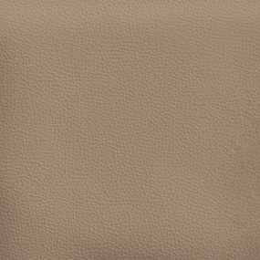 kétszemélyes kávészínű műbőr Chesterfield kanapé